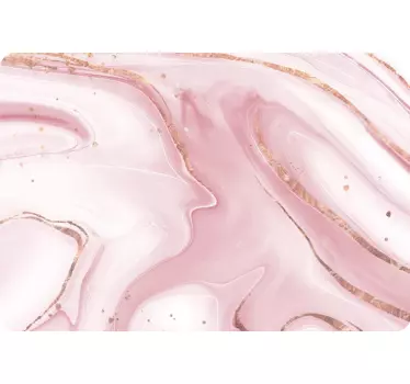 Liquid pink marble laptop stickers - TenStickers