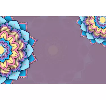 Template with mandala laptop stickers - TenStickers