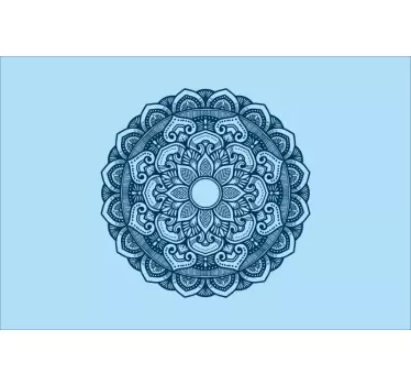 Laptop skin with intricate mandala design - TenStickers