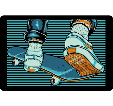 Laptop skin skateboard shoe design - TenStickers