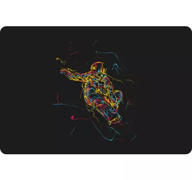 Laptop skin colorful action figure design - TenStickers