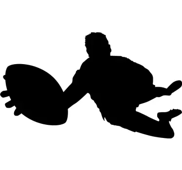 Football sticker energetic soccer player - TenStickers