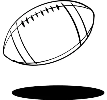 Football sticker with soaring football design - TenStickers