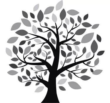 Winter Branches Tree Wall Sticker - TenStickers