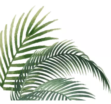 Leaf corner sticker plant decal - TenStickers