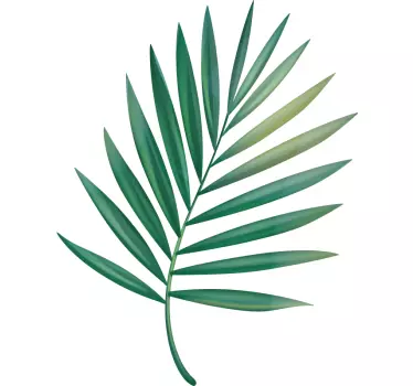 Leaf palm shower decal - TenStickers