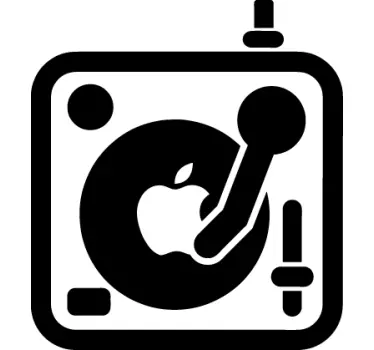 Apple DJ Mixer MacBook Sticker - TenStickers