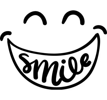 Smile window Sticker - TenStickers