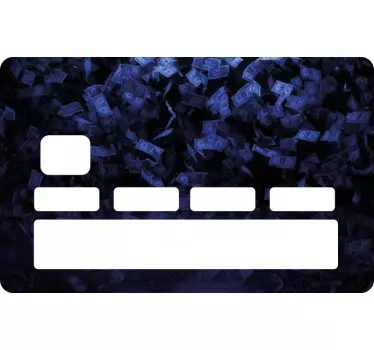 Falling banknotes concept bank card sticker - TenStickers