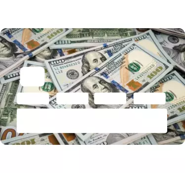 Bank number USA bills credit card sticker - TenStickers
