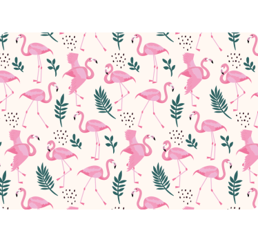 Laptop skin flamingo pattern cover - TenStickers