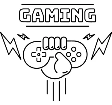 Neon light vintage gaming Playstation decal - TenStickers