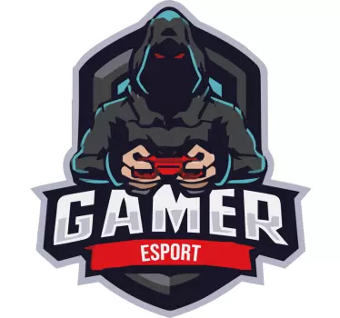 Gamer mascot logo Playstation decal - TenStickers