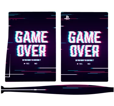 Ps4 skin game over message - TenStickers