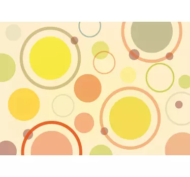 Colorful circular patterns laptop skin - TenStickers