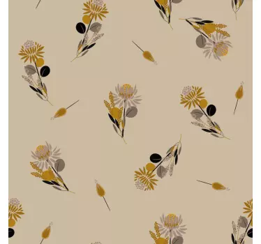 Vintage flowers decal for furniture - TenStickers