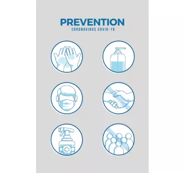 Health and beauty sticker hygiene safety guidelines - TenStickers