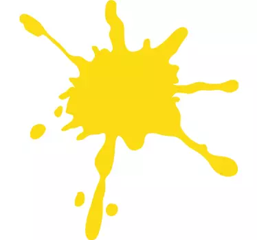 Splash color yellow vinyl wall art - TenStickers