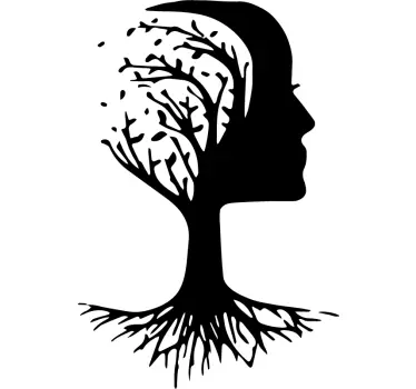 Brain tree of life tree wall decal - TenStickers
