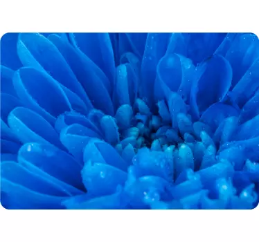 Laptop skin glowing blue flower design - TenStickers