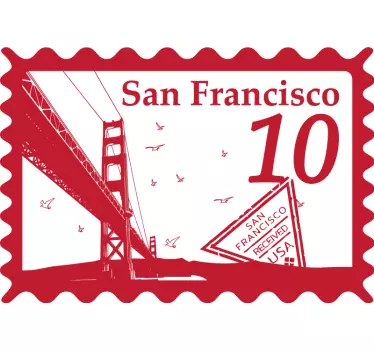 Car sticker golden gate bridge - TenStickers