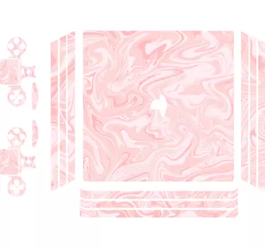 Pink psychedelic marble texture ps4 skin - TenStickers