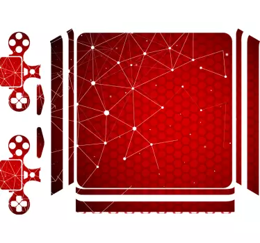 Webslinger geometric ps4 skin - TenStickers