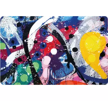 Vibrant abstract components laptop skin - TenStickers