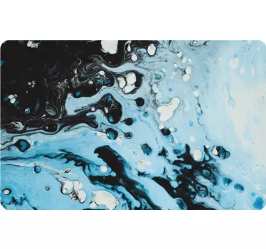 Blue Splash laptop stickers - TenStickers