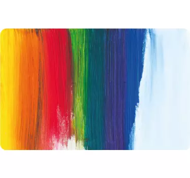 Rainbow drip splash laptop stickers - TenStickers