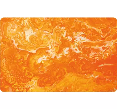Laptop skin in bold orange pattern - TenStickers