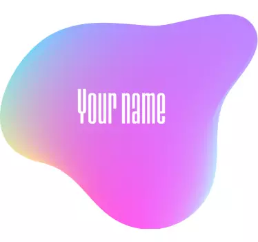 Customisable sticker custom name blob - TenStickers