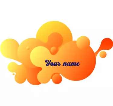Urban sticker colorful bubble pattern - TenStickers
