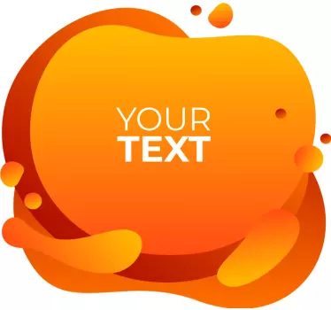 Shop window sticker customizable colorful shape - TenStickers