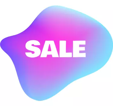 Sales sticker promotional window sign - TenStickers