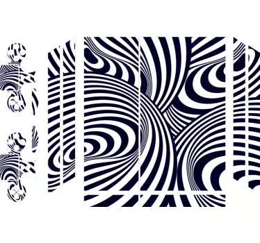 Ps4 skin spiral pattern design - TenStickers
