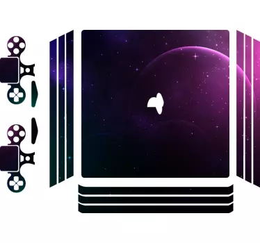 Universe and galaxy PlayStation 4 stickers - TenStickers