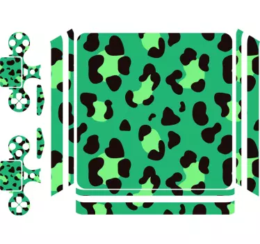 Ps4 skin green animal print - TenStickers