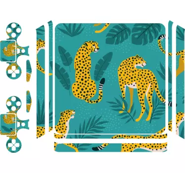 Ps4 skin leopard print design - TenStickers