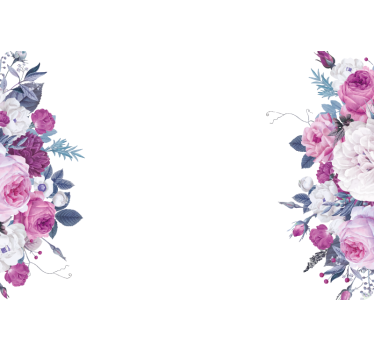 Flowers frame laptop stickers - TenStickers