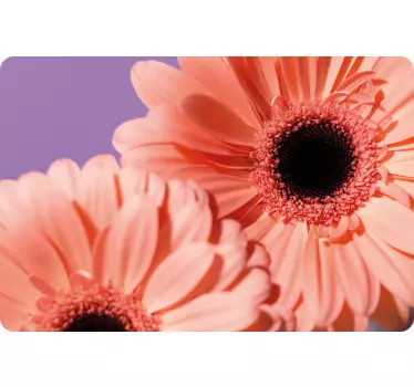 Laptop skin pink gerbera blooms - TenStickers