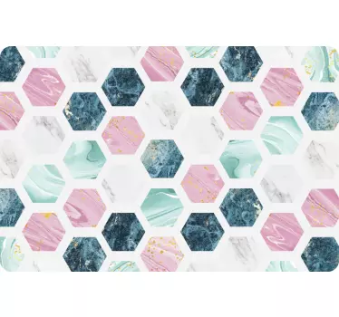 Different marbles texture laptop stickers - TenStickers