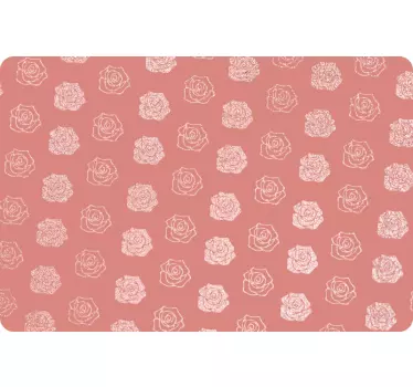 Laptop skin with elegant rose design - TenStickers