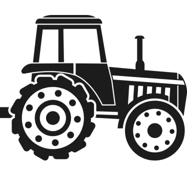 Truck decal tractor silhouette art - TenStickers