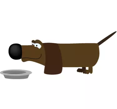 Kids Sauage Dog Wall Sticker - TenStickers