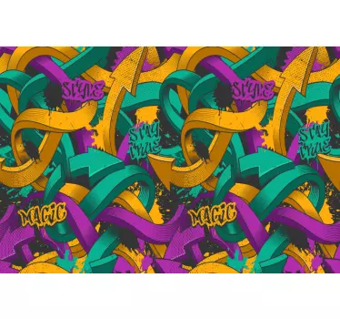 Graffiti art laptop sticker decal - TenStickers