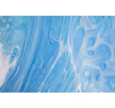 Blue marble effect laptop sticker - TenStickers