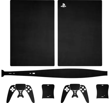 PS5 black skin Playstation 5 sticker - TenStickers
