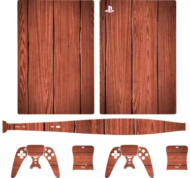 PS5 cherry wood  Playstation 5 stickers - TenStickers