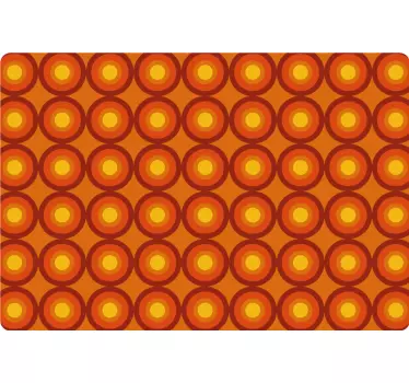 Laptop skin with vintage circular design - TenStickers